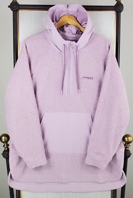 Chaqueta UNDER ARMOUR Mujer Talla XL Con Capucha Boucle Polar Anorak Lila 1/2 Cremallera Foto 1 de 4