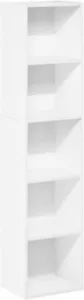 5-Tier Cube Bookcase Media Book Storage Cabinet Organizer Bookshelf Living Room - Picture 1 of 5