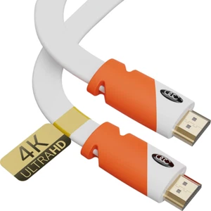 Flat HDMI Cable 25ft - High Speed Hdmi Cord - Supports 25 feet, White - Picture 1 of 1