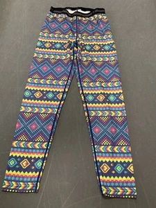 Burton Girl’s Youth-DryRide Leggings  Sz Medium RN# 87380 Aztec Design EUC - Picture 1 of 6