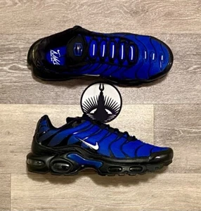 Nike Air Max Plus PRM ‘Black Racer Blue’ FQ7331-001 Men's 9, Women’s 10.5 - Picture 1 of 12