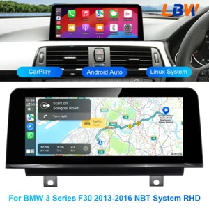 Pantalla estéreo para automóvil Linux de 10,25"" Carplay Android automático para BMW F30 2013-16 NBT RHD - Imagen 1 de 12