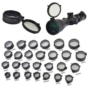 Scope Lens Cover Flip Up Objective Eye Protector Lid for Rifle Scope Caliber 
