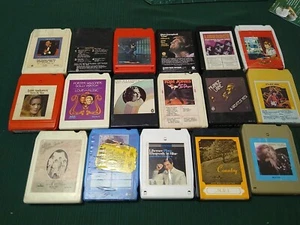 Classic 8 Track Tape Lot (17) Sinatra Tom Jones Dolly Sammy Davis Jr. Garland - Picture 1 of 11