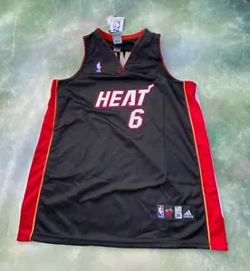 Vintage Adidas NBA Miami Heat LeBron James #6 Jersey Size 54. - Picture 1 of 5