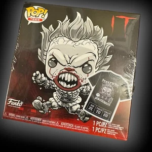 Funko Pop Black White Pennywise IT Fye Exclusive * Box T Shirt and Pop * Size XL - Picture 1 of 5