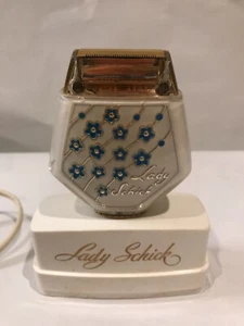 Vintage Lady Schick Electric Shaver blue flowers - Picture 1 of 9