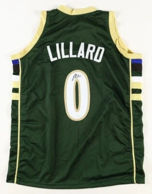Damian Lillard Signed Milwaukee Bucks Jersey (JSA COA) 7xNBA AllStar Point Guard - Image 1 of 4