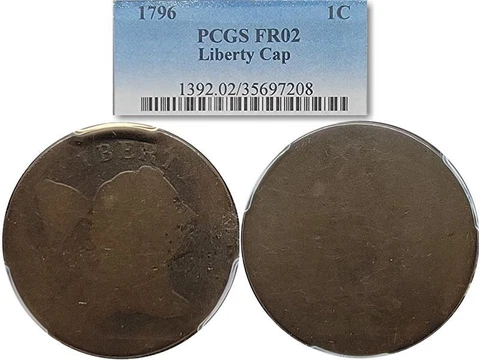NICE 1796 Liberty Cap Large Cent 1c PCGS FR-02 KVE Investments, LLC Cover