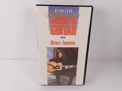 Starlicks Beginning Acoustic Guitar Lesson Michael Thompson VHS Video Tape - Image 1 of 4