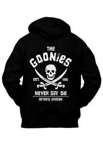 Felpa con Cappuccio retro The Goonies Film TV Cult Uomo Donna Bimbo Ragazzi - Picture 1 of 4