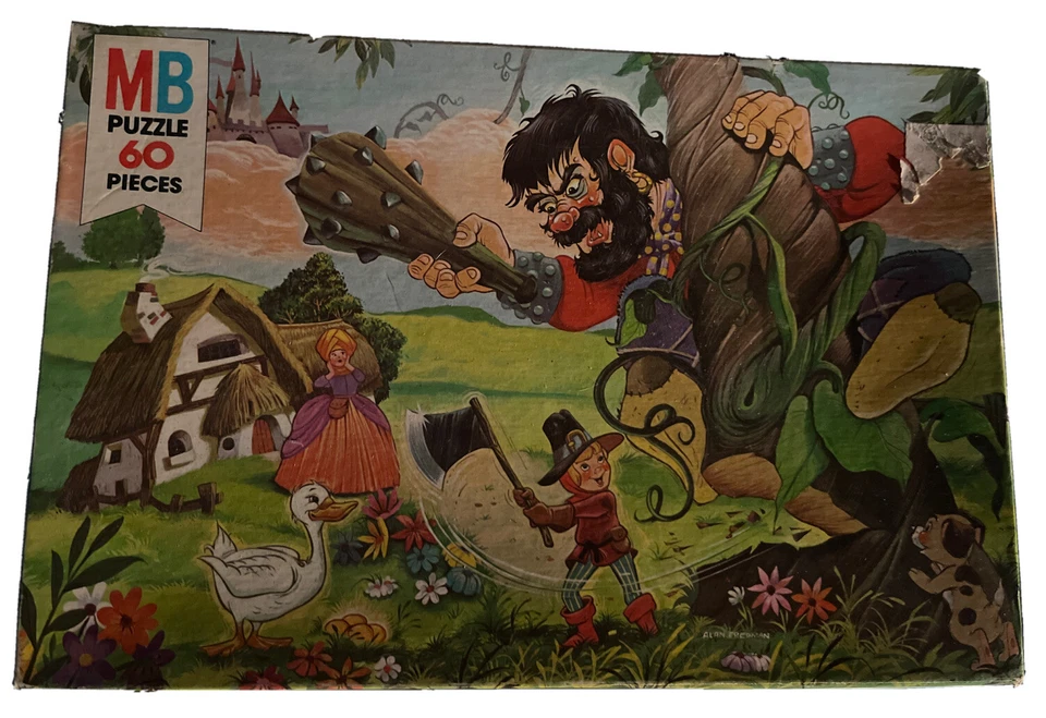 Vintage 1982 Milton Bradley 60 PC Hansel & Gretel Storybook Jigsaw Puzzle 16x11