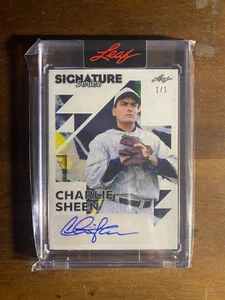 2023 Leaf Signature Series Charlie Sheen Auto 1/1 - Picture 1 of 2