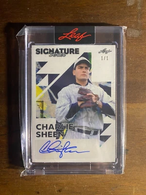 2023 Leaf Signature Series Charlie Sheen Auto 1/1 - Image 1 of 2