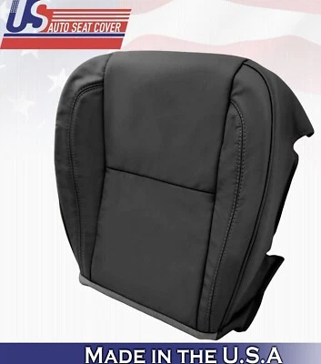 2002 2003 Capa de Assento de Couro Sintético Parte Inferior Lateral de Passageiro Preta - Imagem 1 de 4