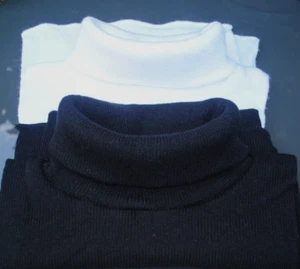 2 Rolli -Unterzieh -Pullover Gr. 36...Set ohne Arm, seitlich offen..fein gerippt - Bild 1 von 4