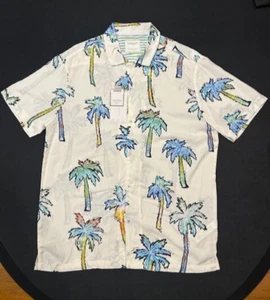 Denim & Flower Ricky Singh Hawaiihemd Button Down 100% Viskose Neu mit Etikett - Größe L - Bild 1 von 10