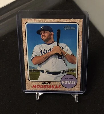 Mike Moustakas 2017 Topps Heritage card 387 Kansas City Royals - Image 1 of 2