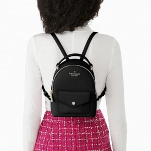 Kate Spade Schuyler Mini Backpack Black Saffiano PVC - Picture 1 of 4