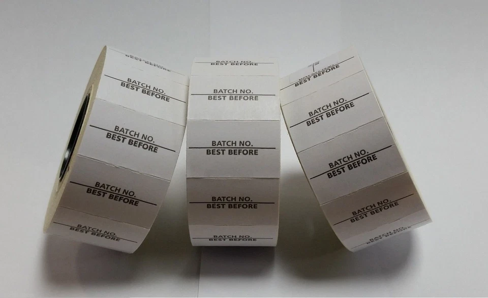KLIK/GATO 1200 'BATCH NO./BEST BEFORE' Price Date Labels - 26mm x 16mm CT7