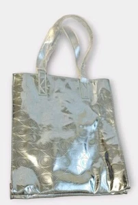 NEU KENZO World Glossy Metallic Mirror Icy Blue BEUTELTASCHE Schultertasche geprägtes Auge - Bild 1 von 11