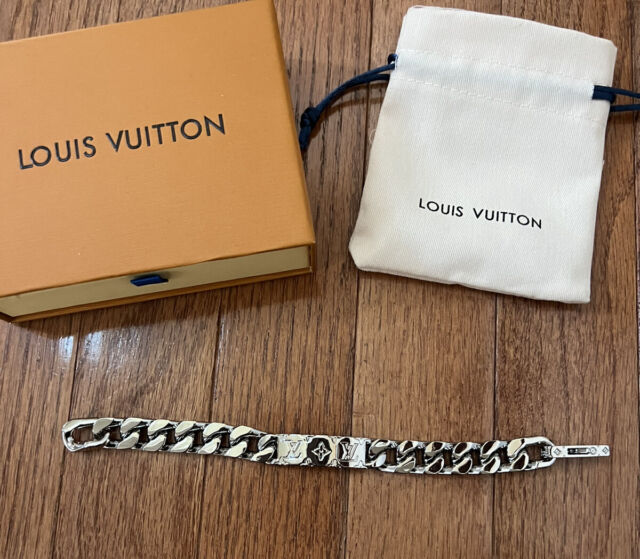 Louis Vuitton Brasserie Chain Links Bracelet Size L Black MP2855 Free  Shipping