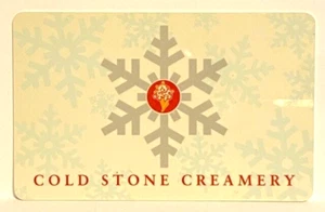 Cold Stone Creamery Christmas Holidays Silver Snowflake 2006 Gift Card VL-3343 - Picture 1 of 1