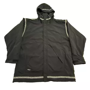 Giacca invernale verde spedizione Anorak Shell nera grande vintage Ely Minnesota - Foto 1 di 17