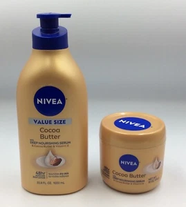 Nivea Lozione Corpo Burro di Cacao con Siero Nutriente Profondo Lotto, Spedizione Gratuita - Foto 1 di 5