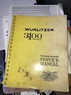 Original WURLITZER 3400 Series Phonograph Jukebox Service Manual