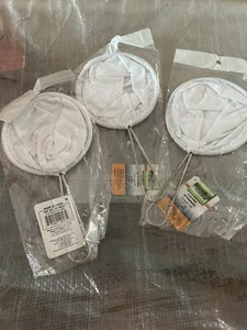 3 Spanish Colador de Cafe Coffee Strainer Filter Cloth Mesh W/ Metal Handle New - Picture 1 of 5