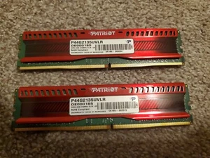 2x CyberpowerPC ET8020 Patriot Viper ddr4 4GB 2133MHz CL15 1.2V P44G2135UVLR - Picture 1 of 2