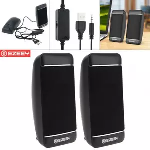 EZEEY S4 Mini USB 5V Laptop Phone Speaker 3.5MM Audio Socket and Volume Control - Photo 1/12