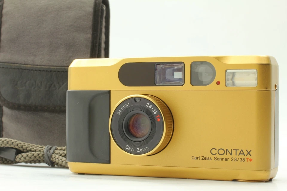 READ!【 EXC+5 】 Contax T2 Gold 35mm Point&Shoot Film Camera w/DATA BACK JAPAN - Image 1 of 4