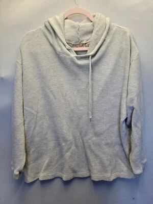 Woolrich Mujer Grande Avena Brezo Térmico Gris Manga Larga Sudadera con Capucha 2520 Foto 1 de 4