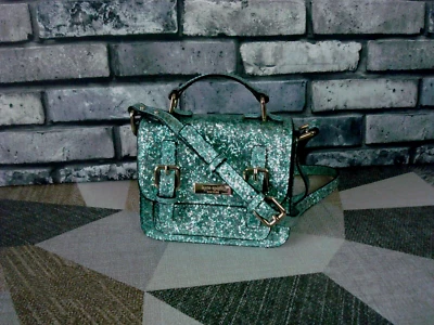Kate Spade Scout Mini Shoulder Buckle Bag Aqua Blue Glitter Crossbody Purse - Image 1 of 4