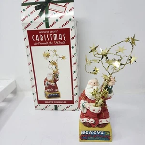 House of Lloyd 1997 Santa Figurine Believe In Miracles 4.5” Christmas W Box - Picture 1 of 13