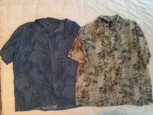 NUEVA CAMISA DELANTERA CON BOTONES CROFT&BARROW PARA HOMBRE TALLA XXL CROFT&BARROW AXCESS HOJA PATRÓN - Imagen 1 de 4