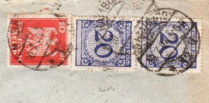 Germany Inflation Era Registered Hamburg Calr Pohl 1924 Edge Tear Cover 6y - Picture 1 of 3