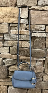 Michael Kors Ava Blue Saffiano Leather Crossbody Small Blue Shoulder bag - Picture 1 of 17