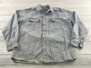 Red Head Brand Company Gray Denim Long Sleeve 100% Cotton Men’s Size XL Tall VTG - Picture 1 of 9