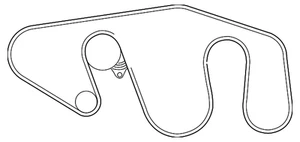 Genuine Nissan Serpentine Belt 11720-7S00A - Picture 1 of 3