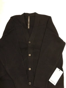 LULULEMON MENS CARDIGAN - WOOL BLEND - SIZE: L - COLOR: BLACK - NEW WITH TAGS - Picture 1 of 3