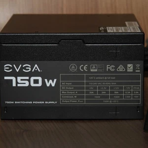 EVGA 750 N1 750w Power Supply 100-N1-0750 Non-Modular Tested Working - Picture 1 of 6