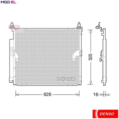 CONDENSER AIR CONDITIONING DCN50034 FOR TOYOTA FJ/CRUISER/SUV 1GR-FE 4.0L 6cyl - Image 1 of 4