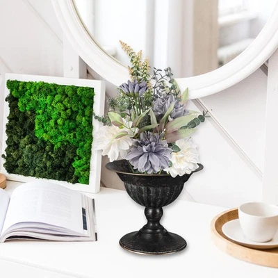 Urn Planter Metal Flower Vase Organizer Trumpet Vase Ornaments Storage Plant - Image 1 of 4