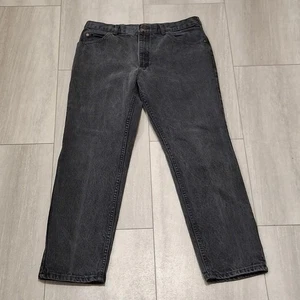 Vintage Lee Jeans Herren 34X30 Schwarz Straight Western MADE USA Denim - Bild 1 von 8