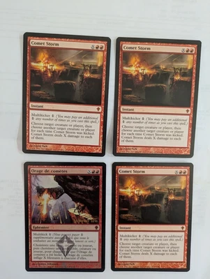 4 (3 reg 1 Foil) Comet Storm Worldwake MTG NM Free shipping with tracking - Image 1 of 2