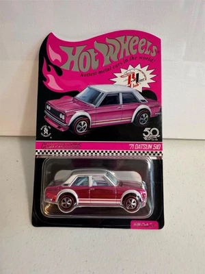 Hot Wheels ELC 71 Datsun 510 club exclusive pink edition    #Q6 - Image 1 of 3