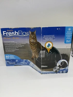Fuente de agua Petmate Deluxe Fresh Flow para perros y gatos grande negra filtrada NUEVA Foto 1 de 3